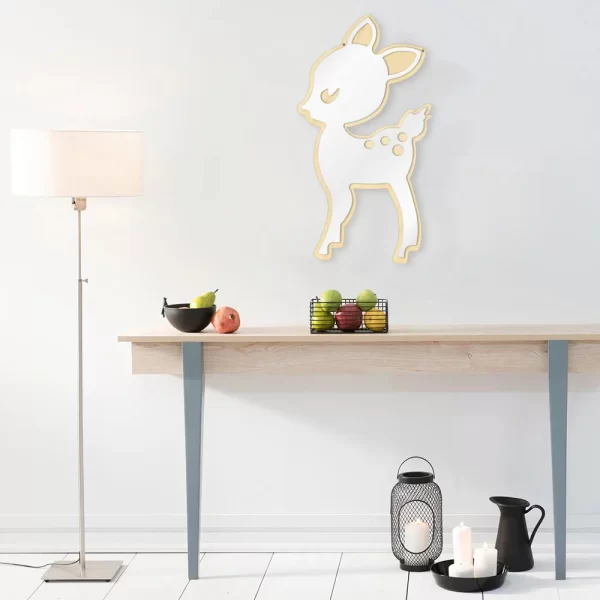 Deer Shaped Mirror - Kids Room Decoration