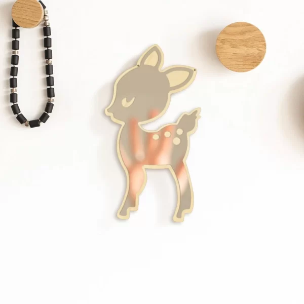 Deer Shaped Mirror - Kids Room Decoration