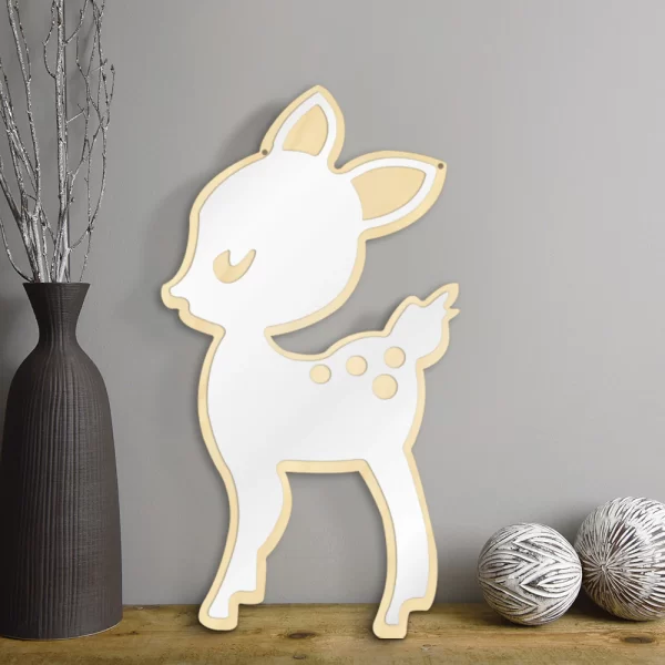 Deer Shaped Mirror Decoration