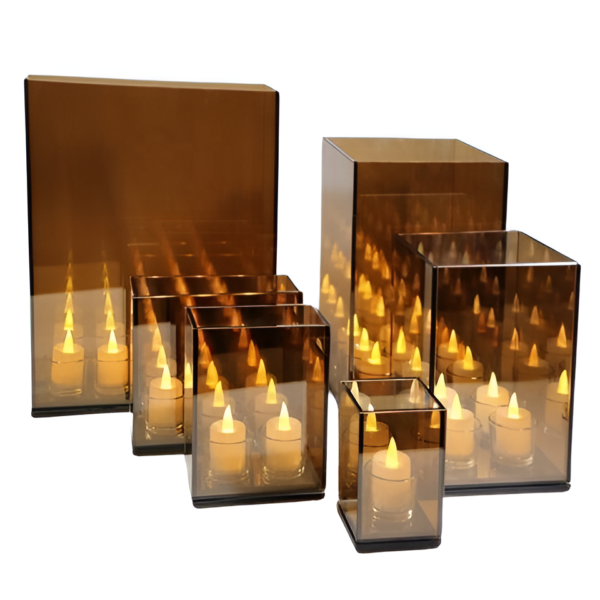 Infinity reflection Mirror Candle holder - Image 5