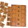 Education Word Builder Activity Wood Puzzle