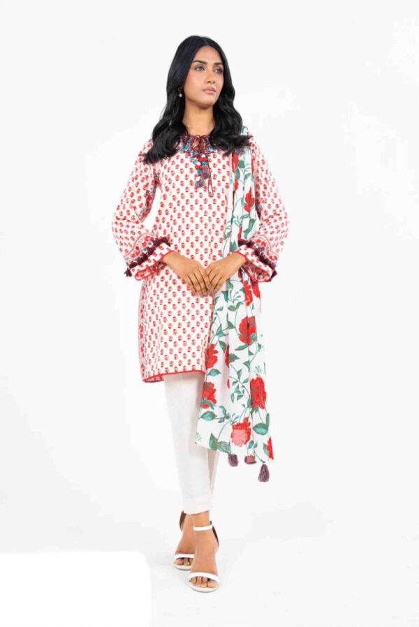 Al-Karam Lawn Unstitched Suits || Collection of 3 Pcs || Casual Summer suits 2024