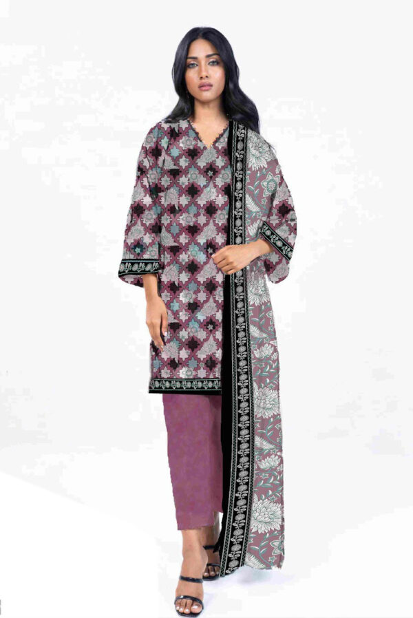 Alkaram Lawn Lawn | Unstitched Collection 3 PIECES Casual Wear| Summer 24