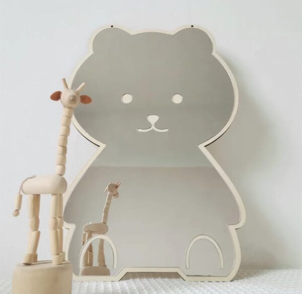 Bear Shaped Mirror - Kids Room Decoration