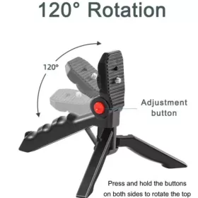 ay-49 video making kit vlogging tripod triple band light