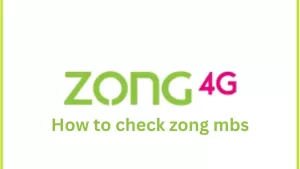 how to check zong mbs