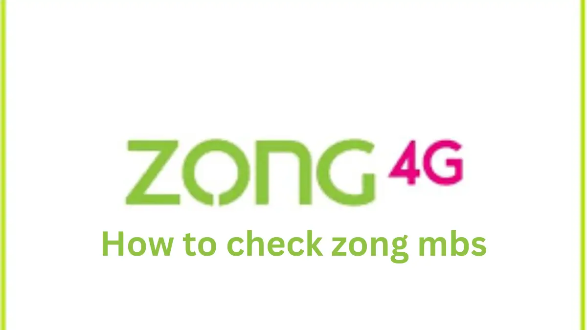 How to check zong mbs